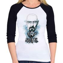 Baby Look Raglan Heisenberg Say My Name Manga 3/4 - Foca na Moda