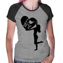 Baby Look Raglan I love NY Girl - Foca na Moda Baby Look Raglan I love NY Girl - Foca na Moda