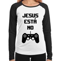 Baby Look Raglan Jesus está no controle Manga Longa - Foca na Moda Baby Look Raglan Jesus está no controle Manga Longa - Foca na Moda