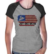 Baby Look Raglan Jet Ski Mom - Foca na Moda