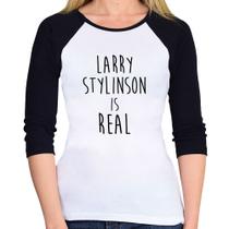 Baby Look Raglan Larry Stylinson is real Manga 3/4 - Foca na Moda