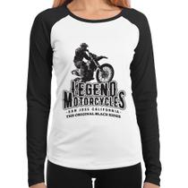 Baby Look Raglan Legend Motorcycle Manga Longa - Foca na Moda Baby Look Raglan Legend Motorcycle Manga Longa - Foca na Moda