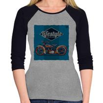 Baby Look Raglan Life on the road Manga 3/4 - Foca na Moda Baby Look Raglan Life on the road Manga 3/4 - Foca na Moda