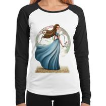 Baby Look Raglan Margaery Tyrell Art Manga Longa - Foca na Moda