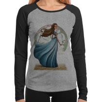 Baby Look Raglan Margaery Tyrell Art Manga Longa - Foca na Moda