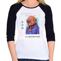 Baby Look Raglan Metaverse Corporation Manga 3/4 - Foca na Moda Baby Look Raglan Metaverse Corporation Manga 3/4 - Foca na Moda