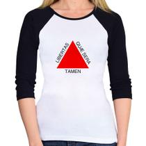 Baby Look Raglan Minas Gerais Manga 3/4 - Foca na Moda