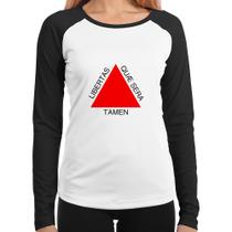 Baby Look Raglan Minas Gerais Manga Longa - Foca na Moda Baby Look Raglan Minas Gerais Manga Longa - Foca na Moda