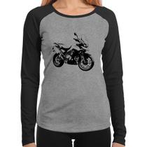 Baby Look Raglan Moto Tiger 900 GT Art Manga Longa - Foca na Moda Baby Look Raglan Moto Tiger 900 GT Art Manga Longa - Foca na Moda