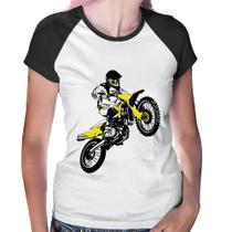 Baby Look Raglan Motocross Jump - Foca na Moda