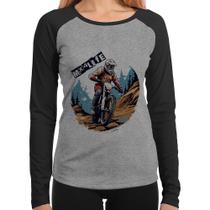 Baby Look Raglan MX4Life Manga Longa - Foca na Moda