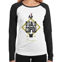 Baby Look Raglan O Galo Copou! Manga Longa - Foca na Moda Baby Look Raglan O Galo Copou! Manga Longa - Foca na Moda