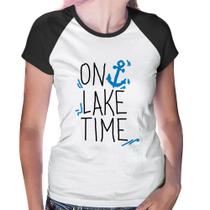 Baby Look Raglan On Lake Time - Foca na Moda