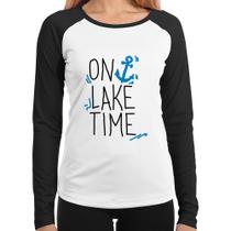 Baby Look Raglan On Lake Time Manga Longa - Foca na Moda Baby Look Raglan On Lake Time Manga Longa - Foca na Moda