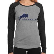 Baby Look Raglan Polymath The Securities Token Platform Manga Longa - Foca na Moda