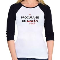 Baby Look Raglan Procura-se um Litrão Manga 3/4 - Foca na Moda Baby Look Raglan Procura-se um Litrão Manga 3/4 - Foca na Moda