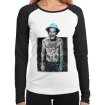 Baby Look Raglan Que que foi, que que foi, que que há Manga Longa - Foca na Moda