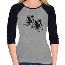 Baby Look Raglan Race Bike Manga 3/4 - Foca na Moda Baby Look Raglan Race Bike Manga 3/4 - Foca na Moda