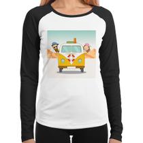 Baby Look Raglan Road Trip Manga Longa - Foca na Moda Baby Look Raglan Road Trip Manga Longa - Foca na Moda