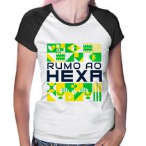 Baby Look Raglan Rumo ao Hexa - Foca na Moda