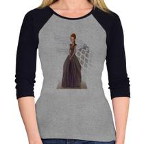 Baby Look Raglan Sansa Stark Art Manga 3/4 - Foca na Moda