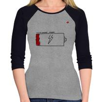 Baby Look Raglan Se eu tô cansada Manga 3/4 - Foca na Moda Baby Look Raglan Se eu tô cansada Manga 3/4 - Foca na Moda