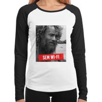 Baby Look Raglan Sem Wi-Fi Manga Longa - Foca na Moda Baby Look Raglan Sem Wi-Fi Manga Longa - Foca na Moda