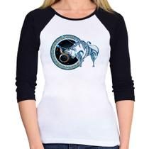 Baby Look Raglan Signo Touro Astrologia Manga 3/4 - Foca na Moda