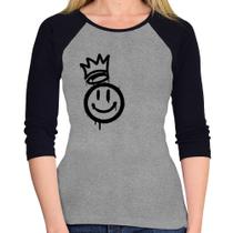 Baby Look Raglan Smile Kingdom Manga 3/4 - Foca na Moda