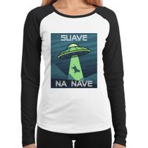 Baby Look Raglan Suave na nave Manga Longa - Foca na Moda Baby Look Raglan Suave na nave Manga Longa - Foca na Moda