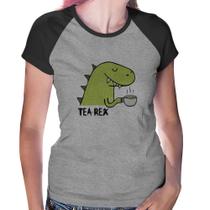 Baby Look Raglan Tea-Rex - Foca na Moda