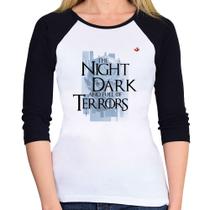 Baby Look Raglan The night is dark and full of terrors Manga 3/4 - Foca na Moda Baby Look Raglan The night is dark and full of terrors Manga 3/4 - Foca na Moda