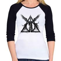 Baby Look Raglan The Tale of the Three Brothers Manga 3/4 - Foca na Moda Baby Look Raglan The Tale of the Three Brothers Manga 3/4 - Foca na Moda