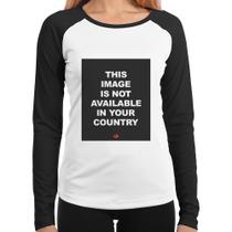 Baby Look Raglan This image is not available in your country Manga Longa - Foca na Moda