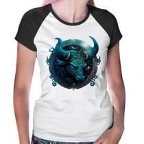Baby Look Raglan Touro Sígno - Foca na Moda