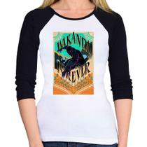 Baby Look Raglan Wakanda Forever Manga 3/4 - Foca na Moda Baby Look Raglan Wakanda Forever Manga 3/4 - Foca na Moda