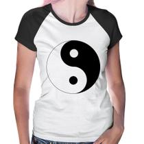 Baby Look Raglan Yin-Yang - Foca na Moda