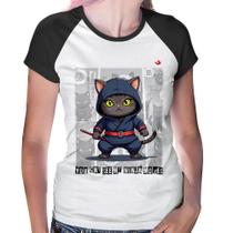 Baby Look Raglan You cat see my ninja moves - Foca na Moda