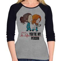 Baby Look Raglan You're My Person Manga 3/4 - Foca na Moda Baby Look Raglan You're My Person Manga 3/4 - Foca na Moda