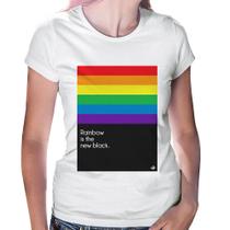 Baby Look Rainbow is the new black - Foca na Moda