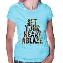 Baby Look Set your heart ablaze - Foca na Moda