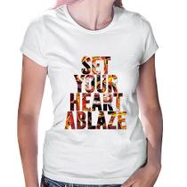 Baby Look Set your heart ablaze - Foca na Moda