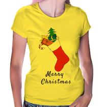 Baby Look Socket Merry Christmas - Foca na Moda