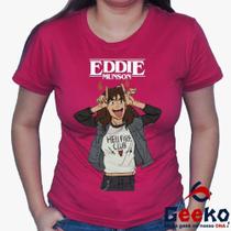 Baby Look Stranger Things 100% Algodão - Eddie Munson - Geeko