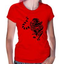Baby Look Tigre Traços - Foca na Moda