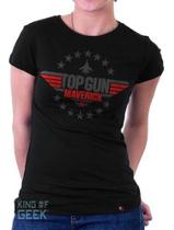 Baby Look Top Gun Maverick Blusinha Filme Clássico Anos 80