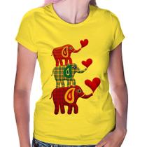 Baby Look Trio Elefantes - Foca na Moda