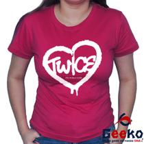 Baby Look Twice 100% Algodão 5th World Tour K-pop Once Blusa Feminina Geeko
