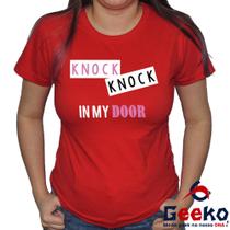 Baby Look Twice 100% Algodão Knock Knock K-pop Once Blusa Feminina Geeko