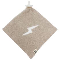 Baby Lovey Leaps + Legends 25x25 cm de pelúcia macia bronzeada/branca